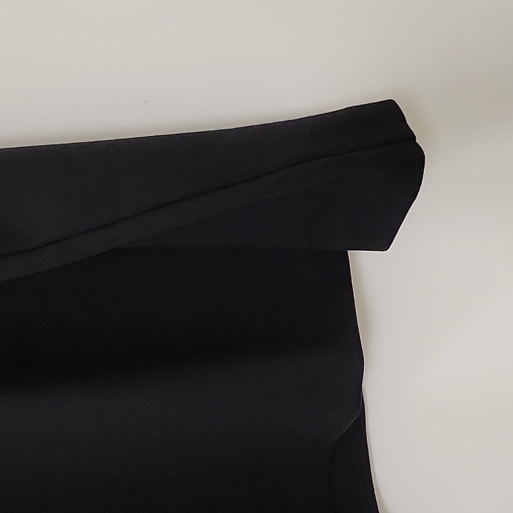 Eileen Fisher preppy Black Drape Open Blazer Office Siren size Small - Picture 13 of 17